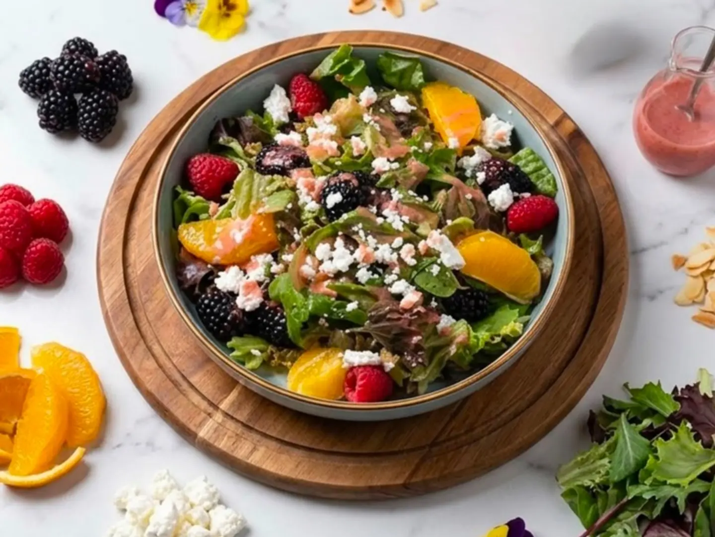 Raspberry Fruit Salad