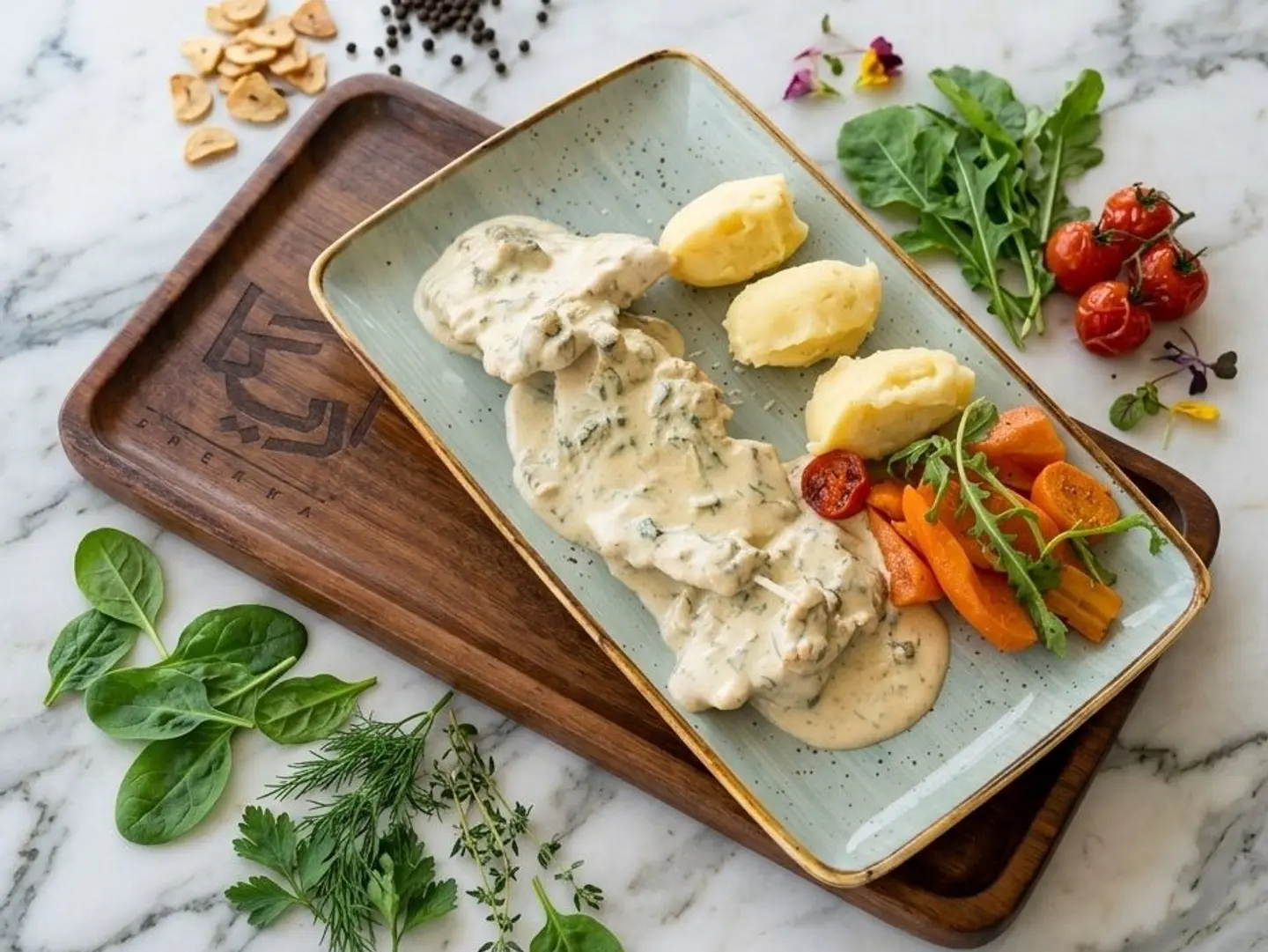 Chicken With Mashed Potato