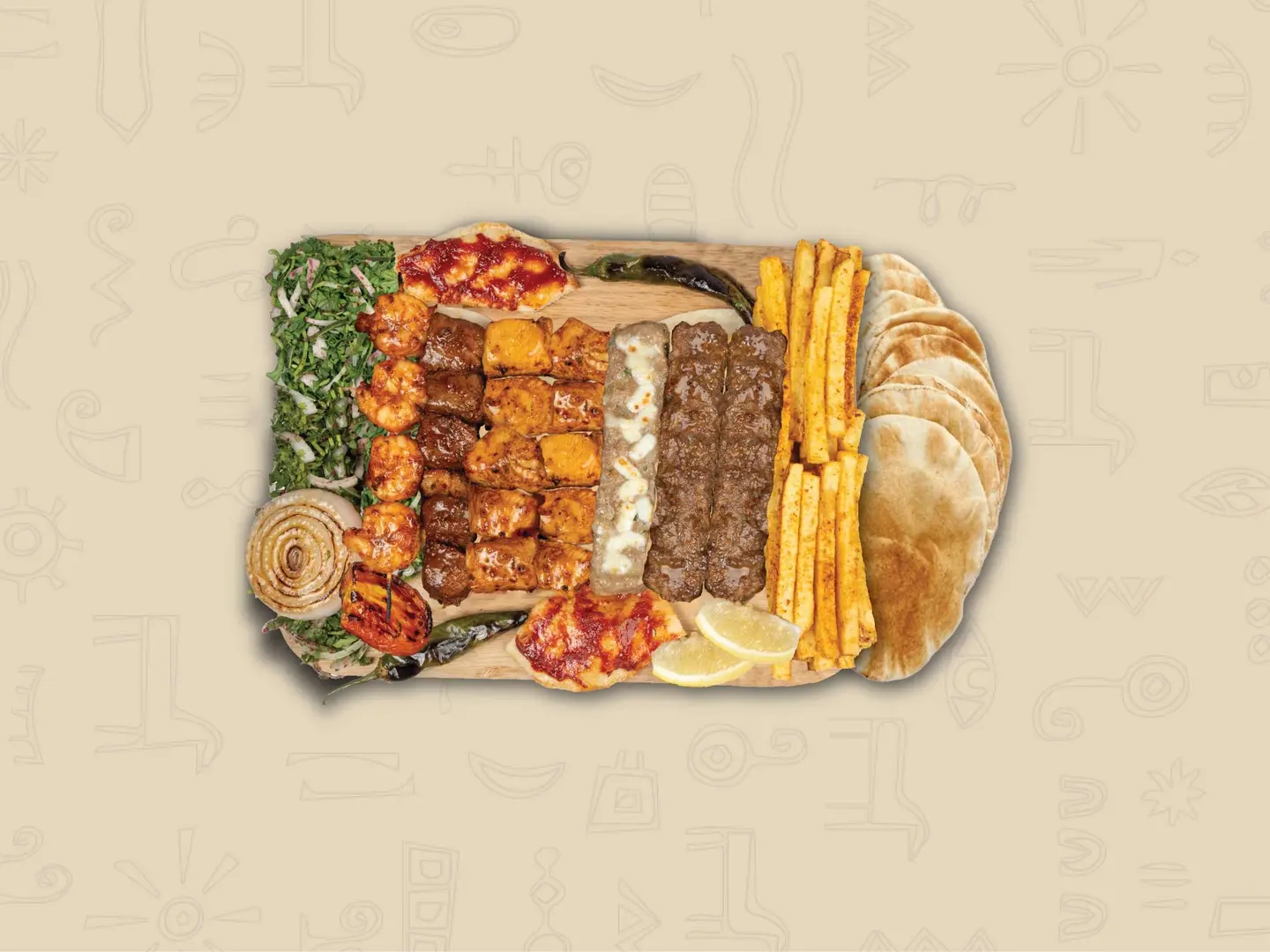 Half Kilo Mix Grill With Fries