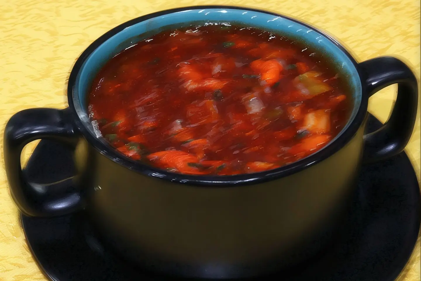 شوربة المأكولات البحرية المشكلة