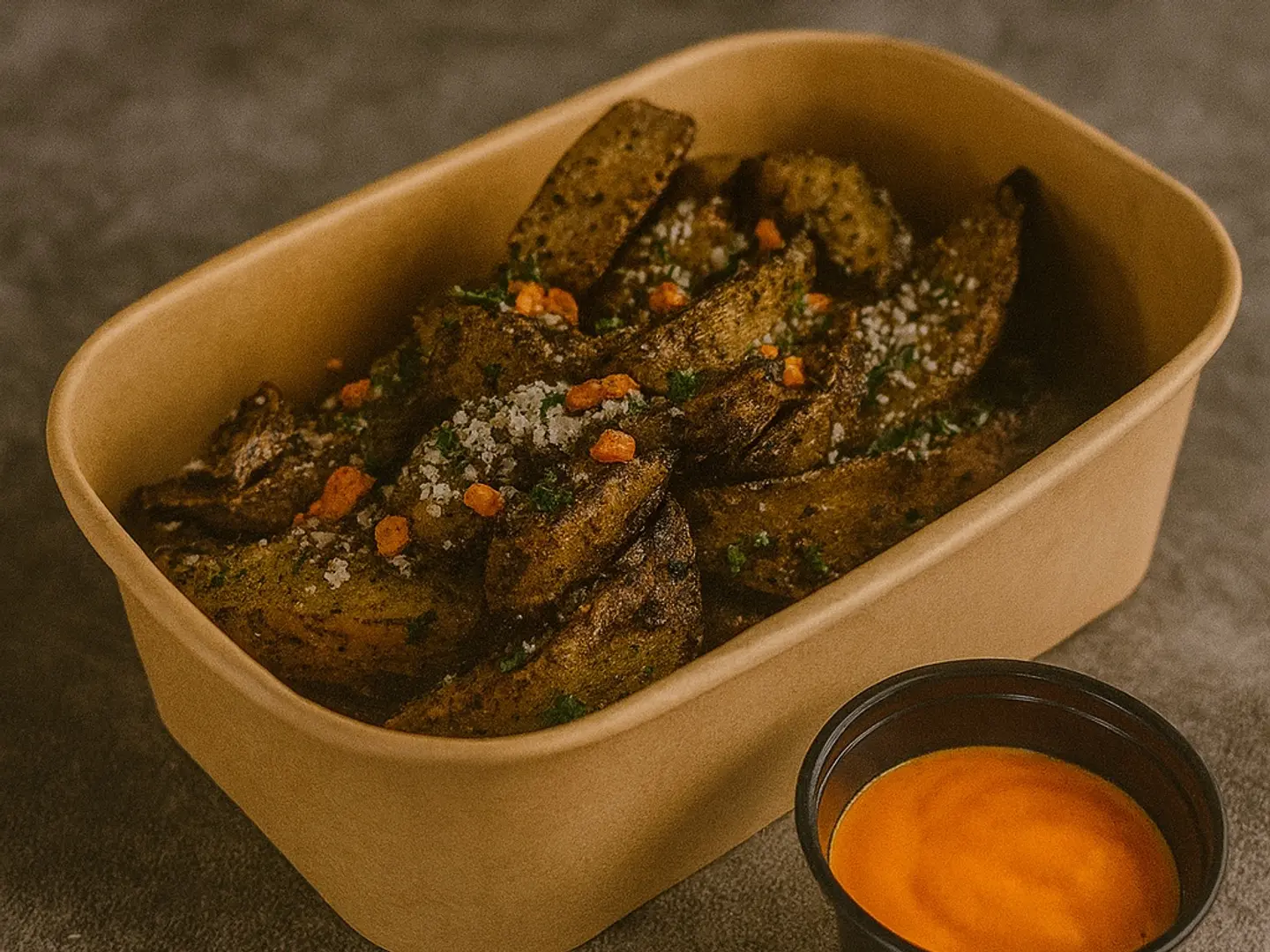 Herb Crusted Potato Wedges