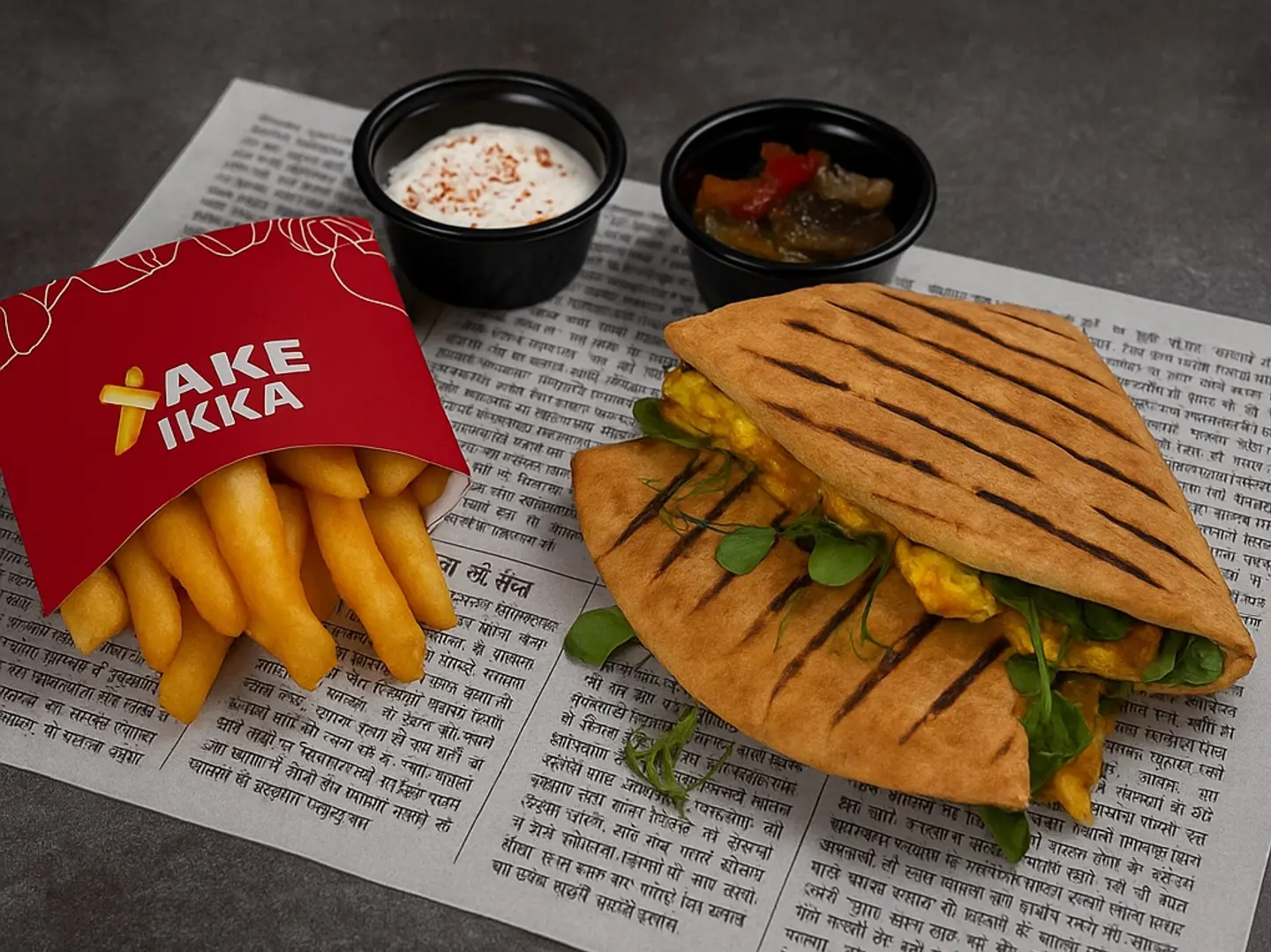 Pepper Chicken Wrap