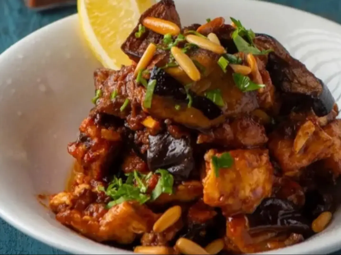 Eggplant Halloumi