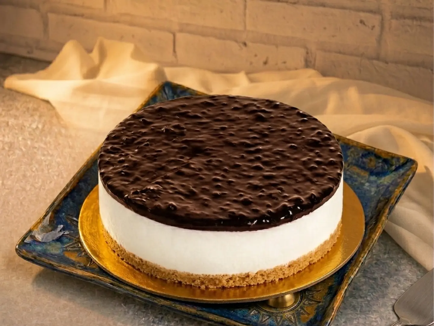 تشيز كيك توت ازرق