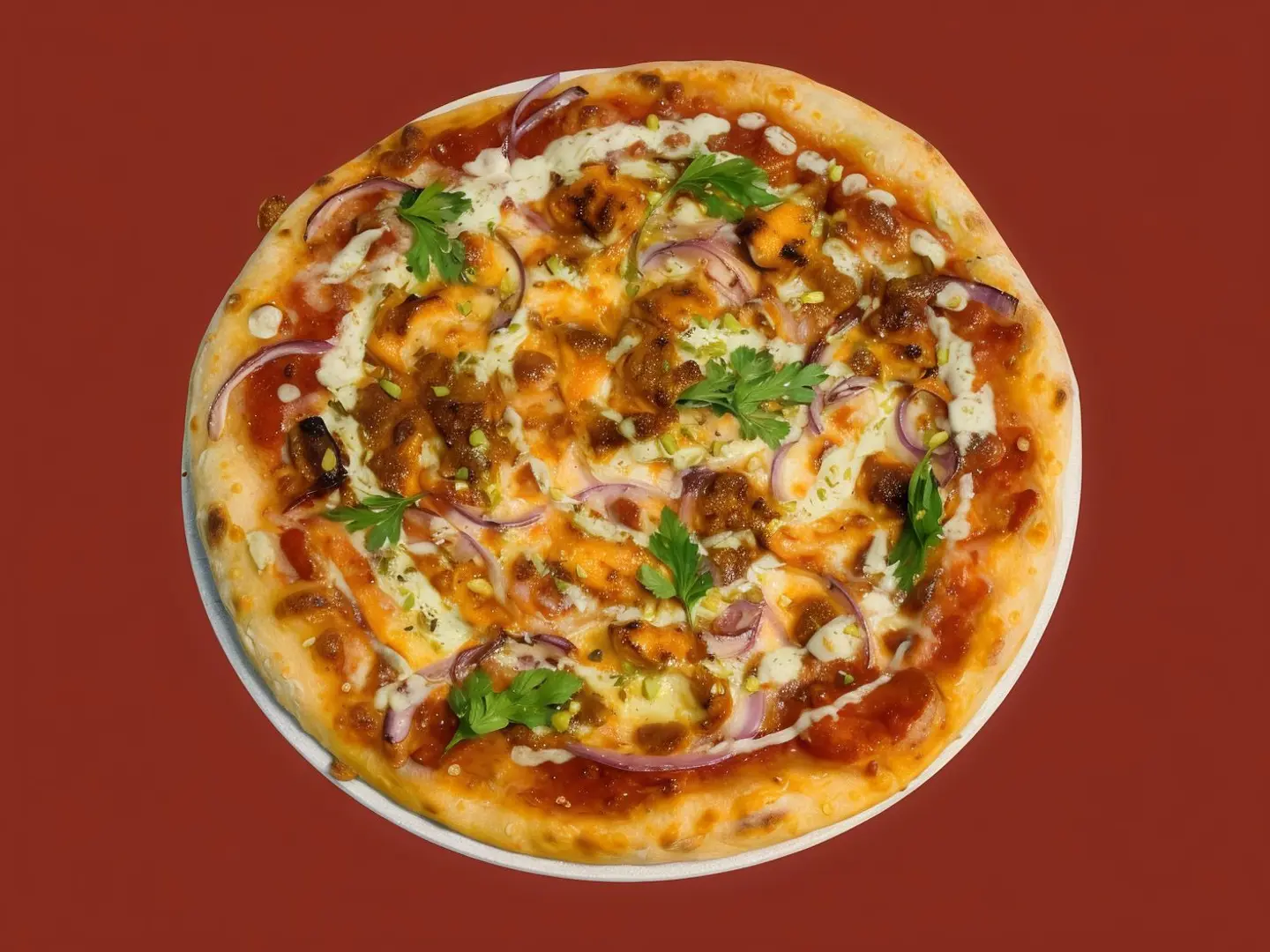 Butter Chicken Pizza