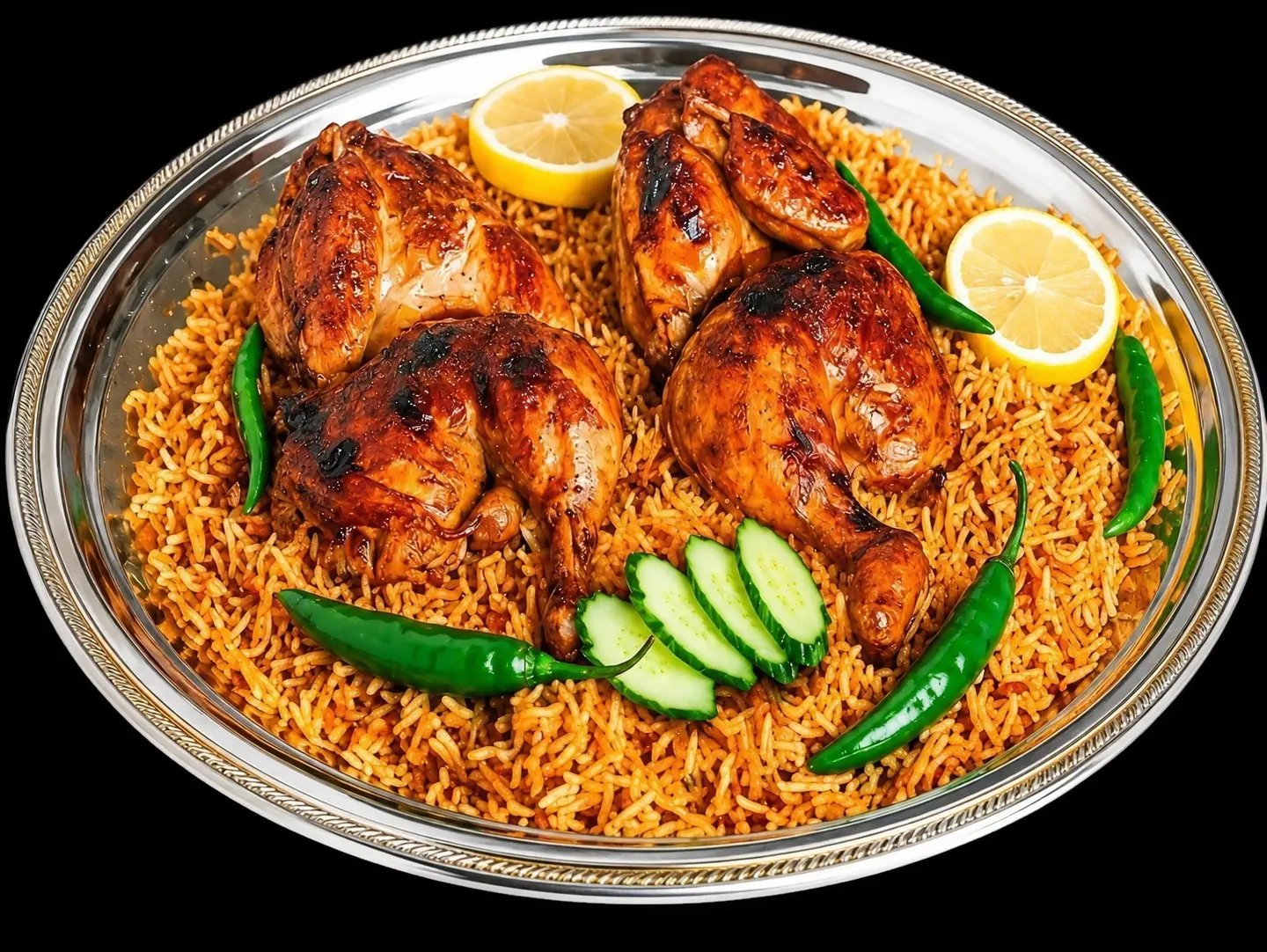 Whole Chicken Muhammara With Rice