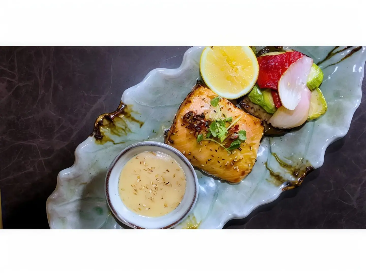 Dark Salmon Fillet With Sesame