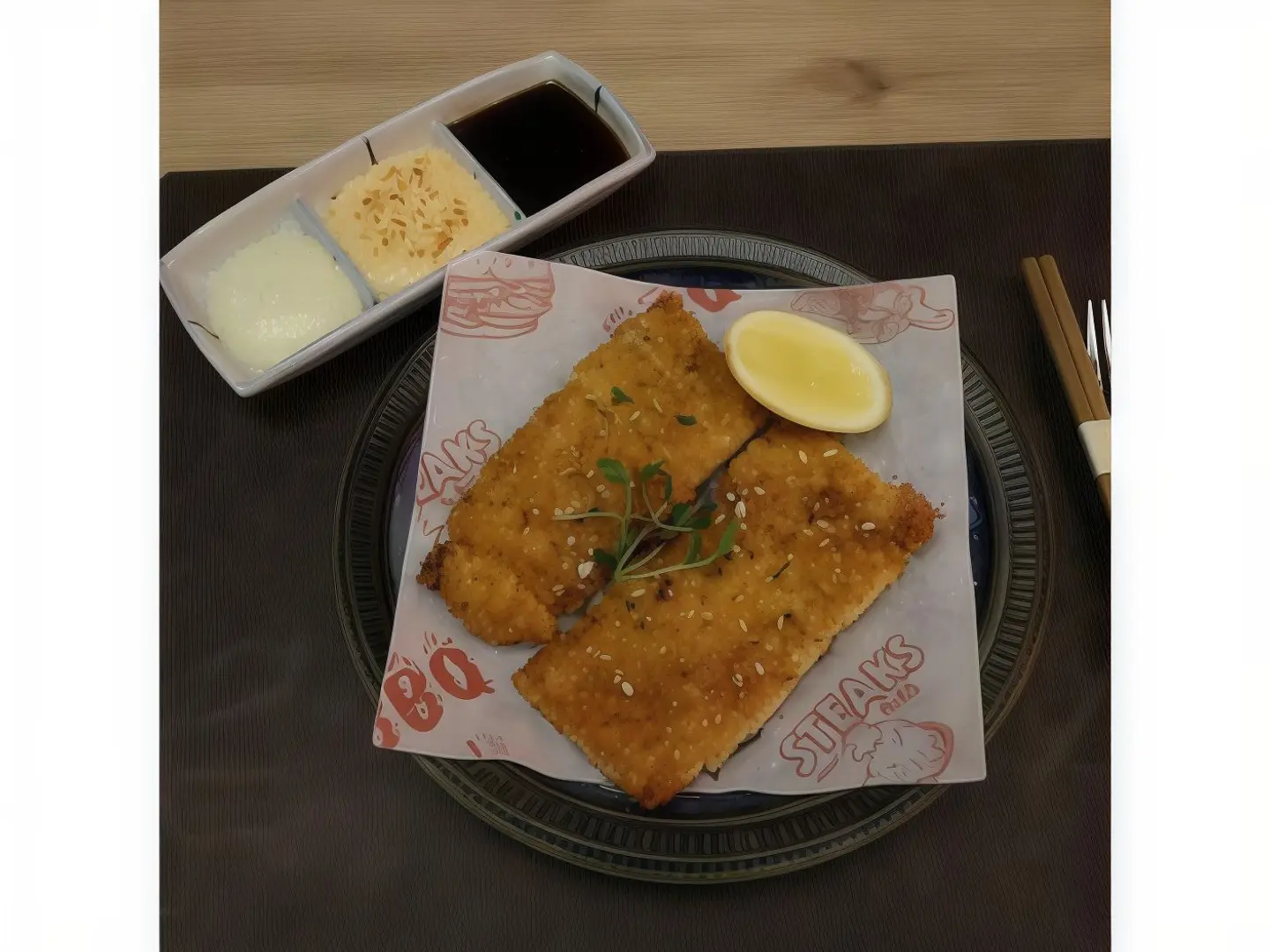 اسكالوب فيليه الدجاج كاتسو مقرمش