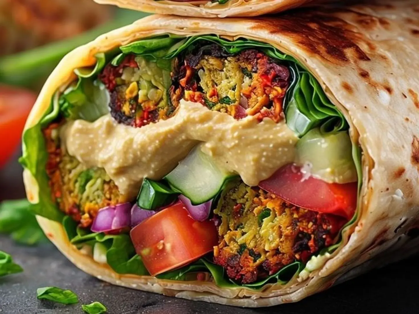 Falafel Port (With Eggs And Cheese)