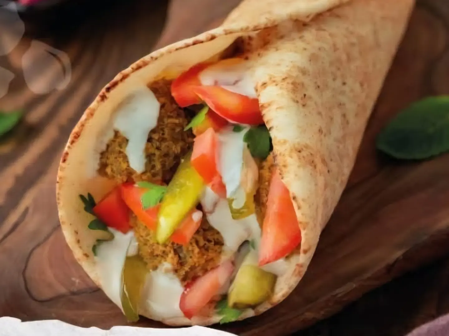 Labnani Falafel With Egg And Cheese