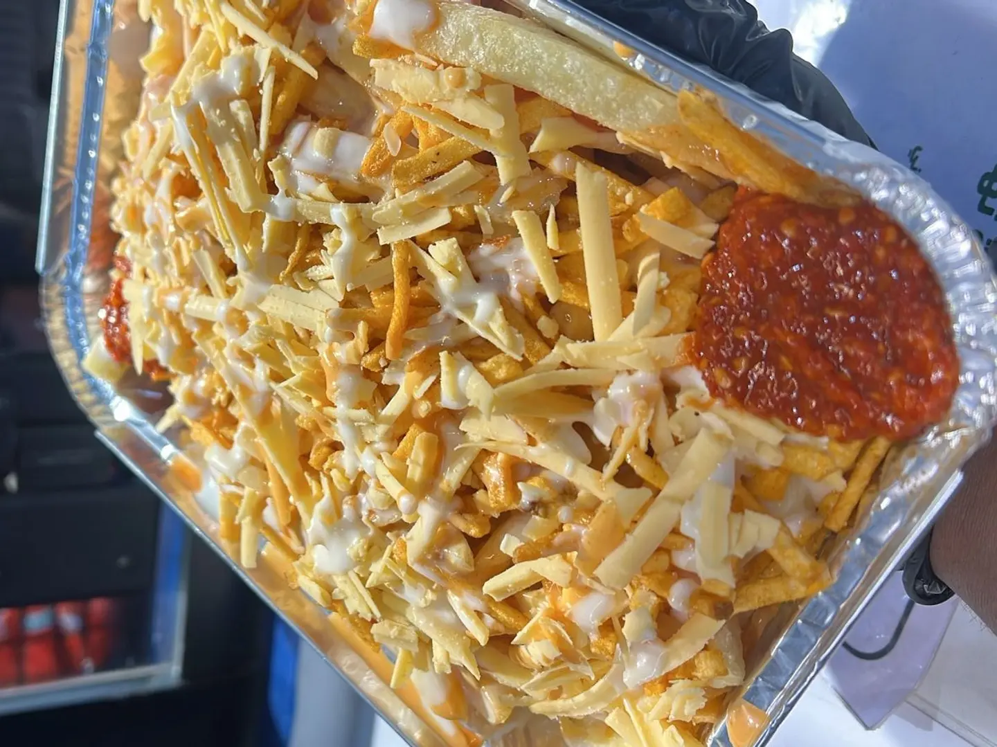 بطاطس لقمة الشباك كبير