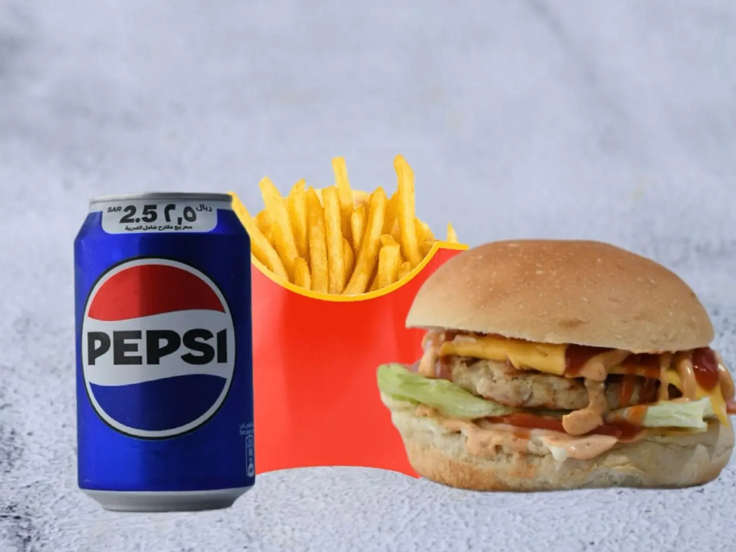 وجبة برجر دجاج