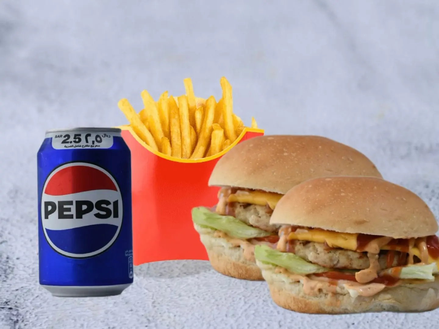 وجبة اثنين برجر دجاج