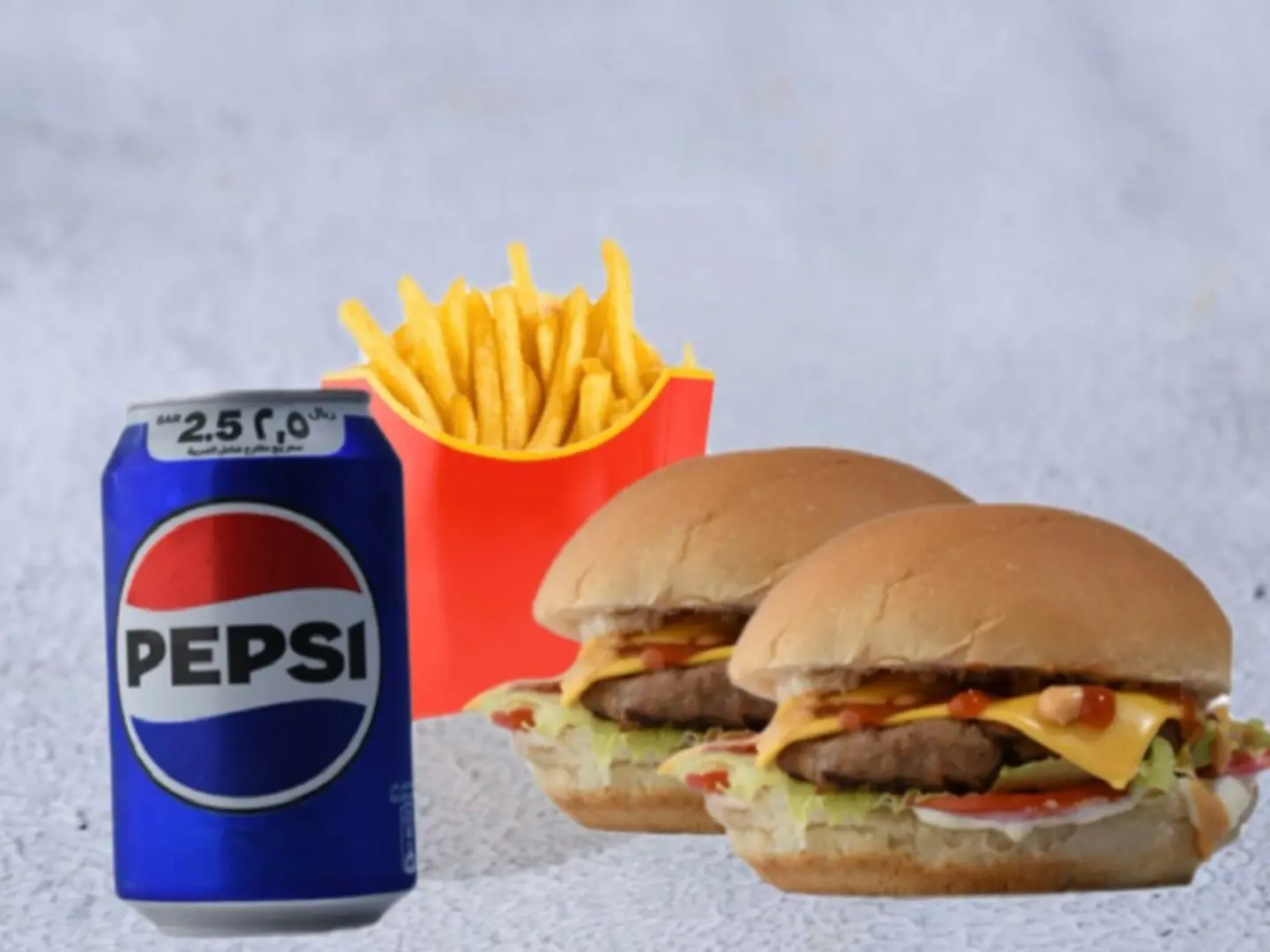 وجبة اثنين برجر لحم