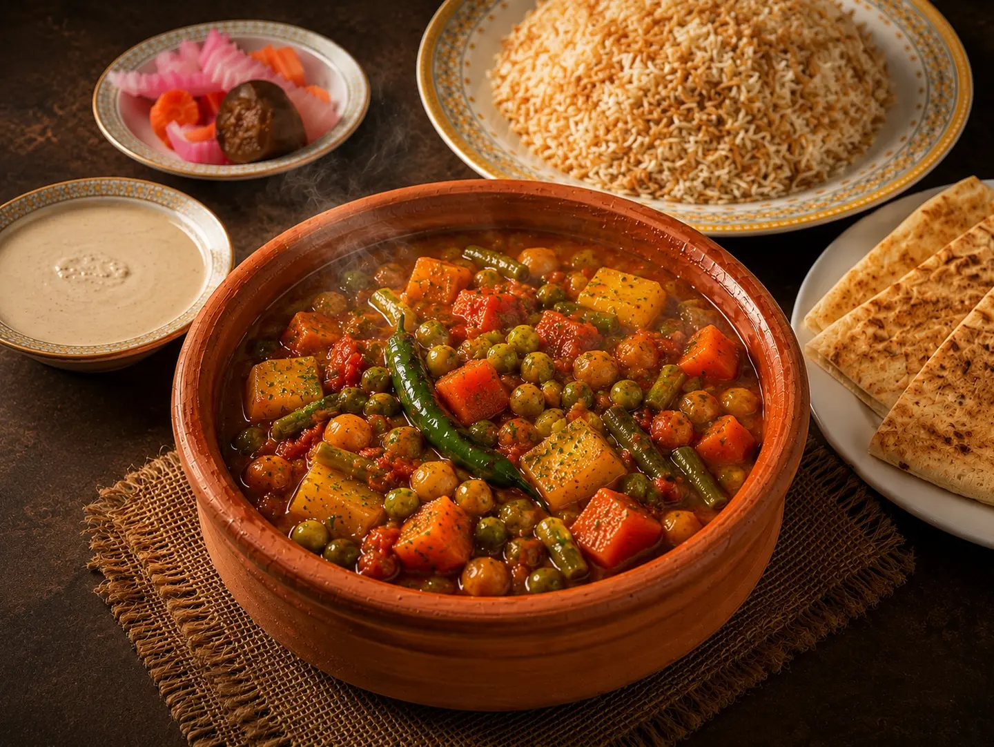 Egyptian Mixed Vegetable Tagine
