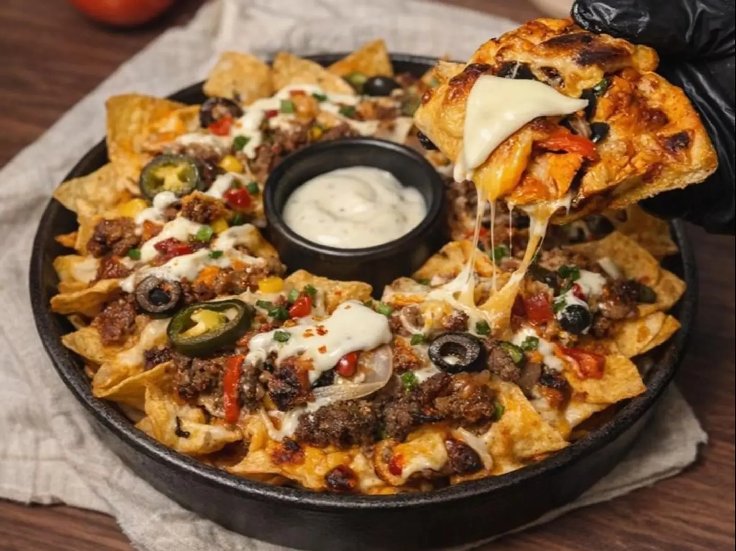 بيتزا خضار وسط ( بعجينة البر الصحية )