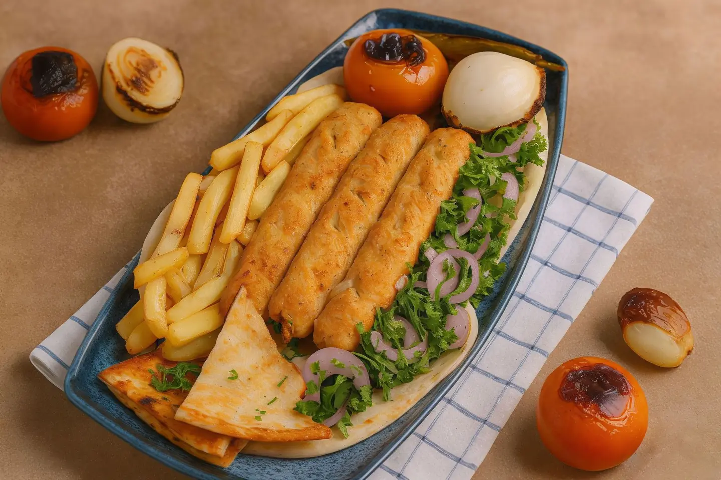 صحن كباب دجاج