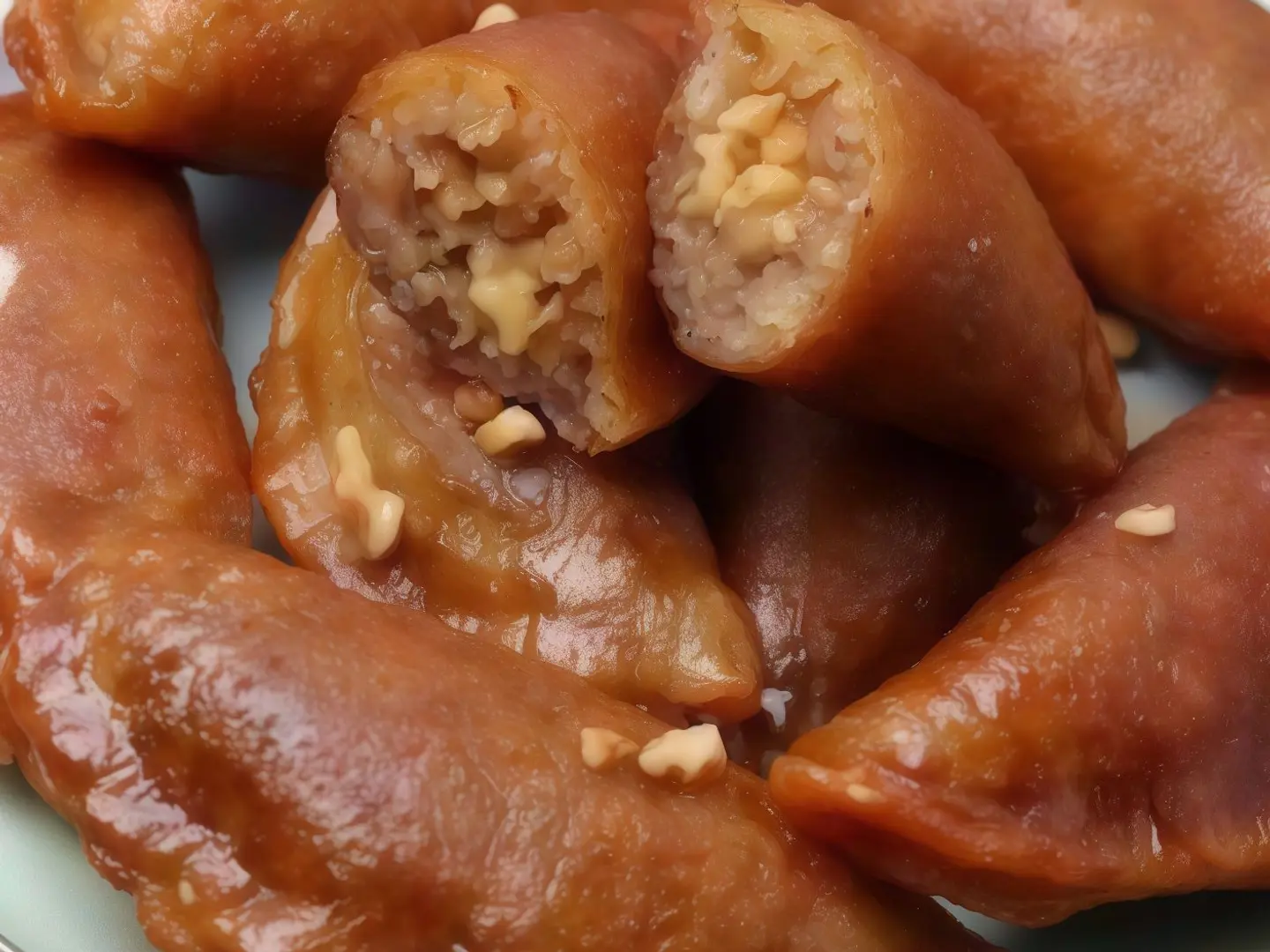 Qatayef Stuffed With Walnuts. Walnuts