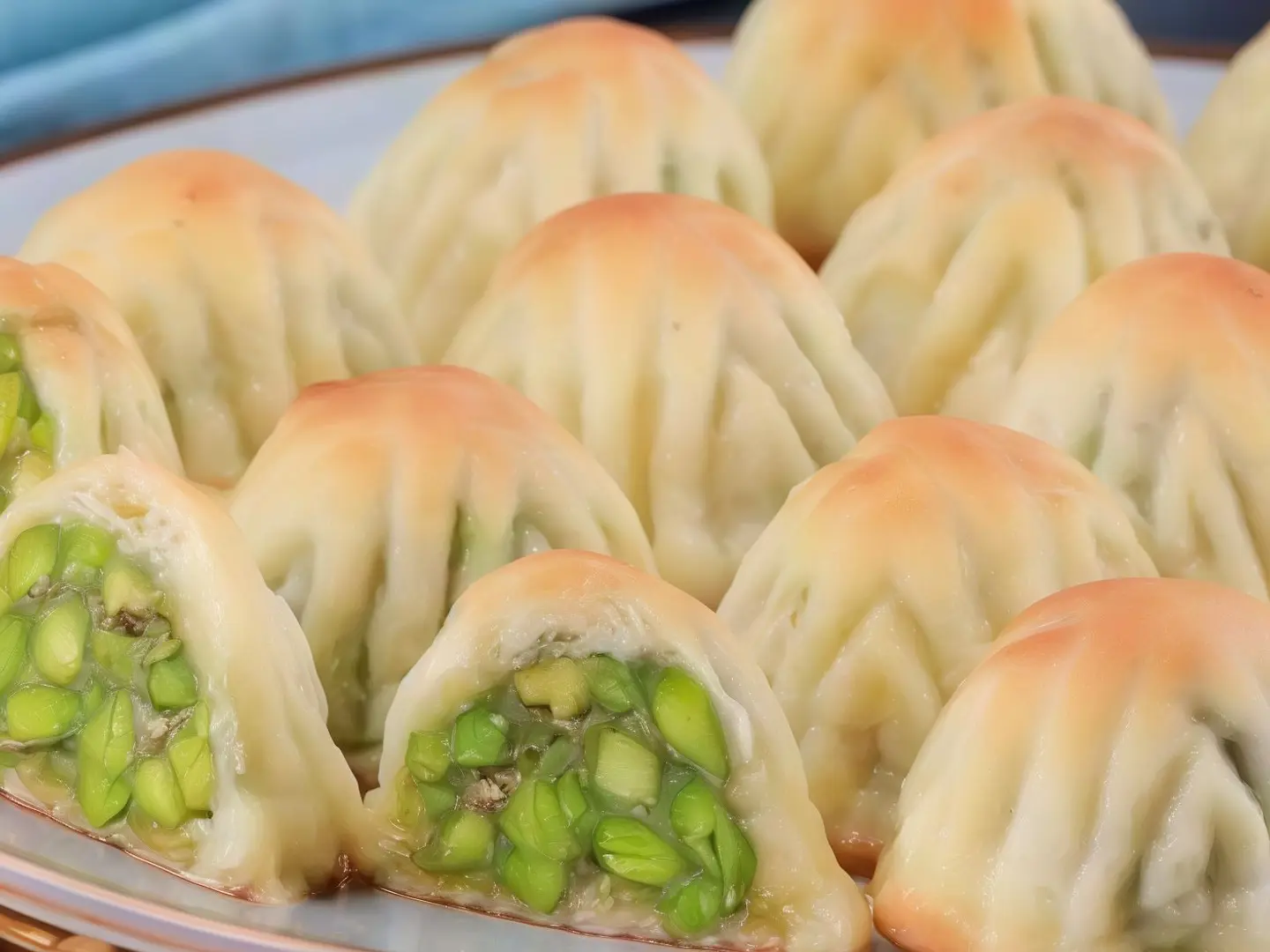 Pistachio Ma'amoul Quarter Kilo   Arrives Hot From The Oven