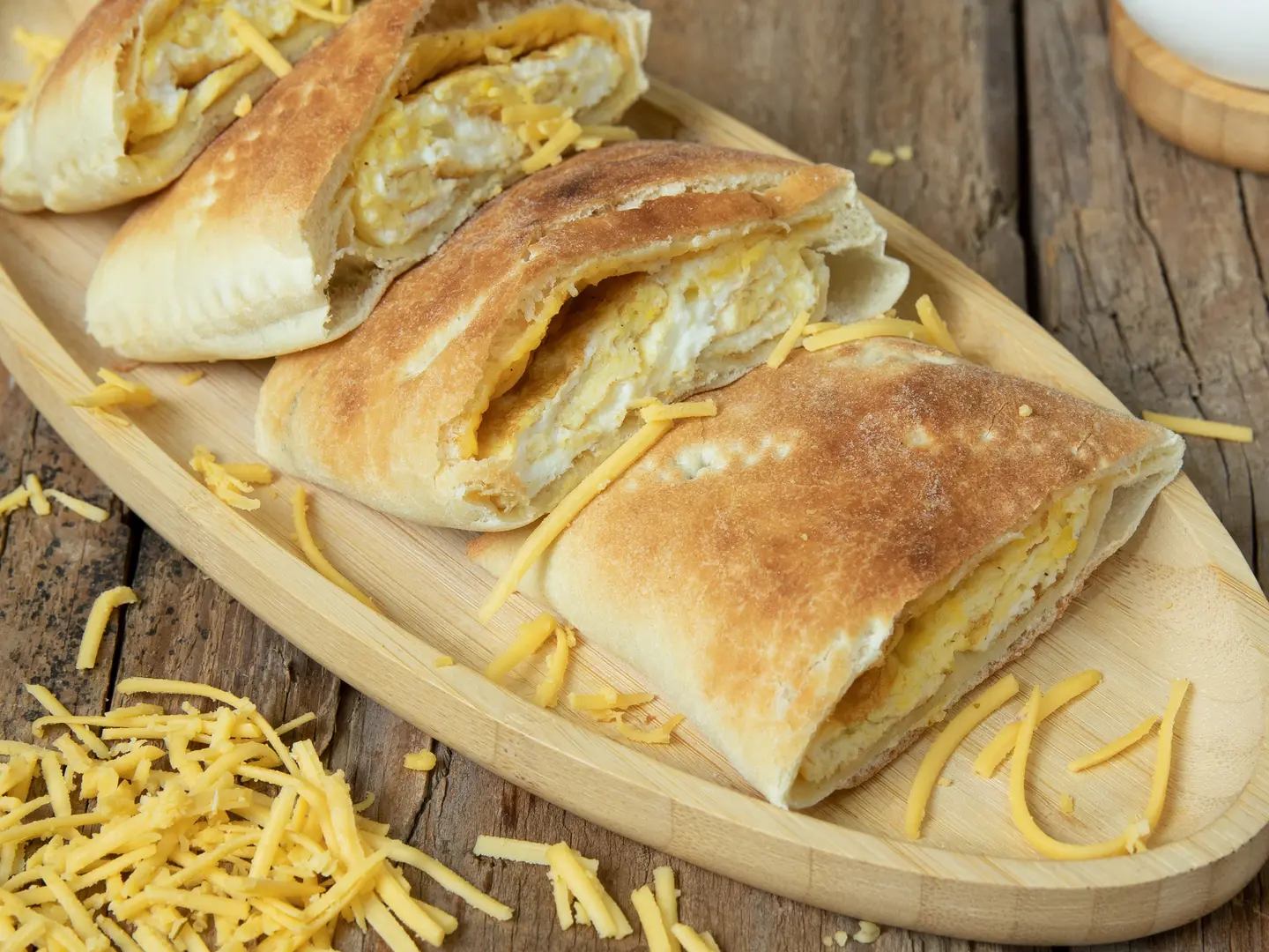 Fried Eggs With Cheddar Cheese