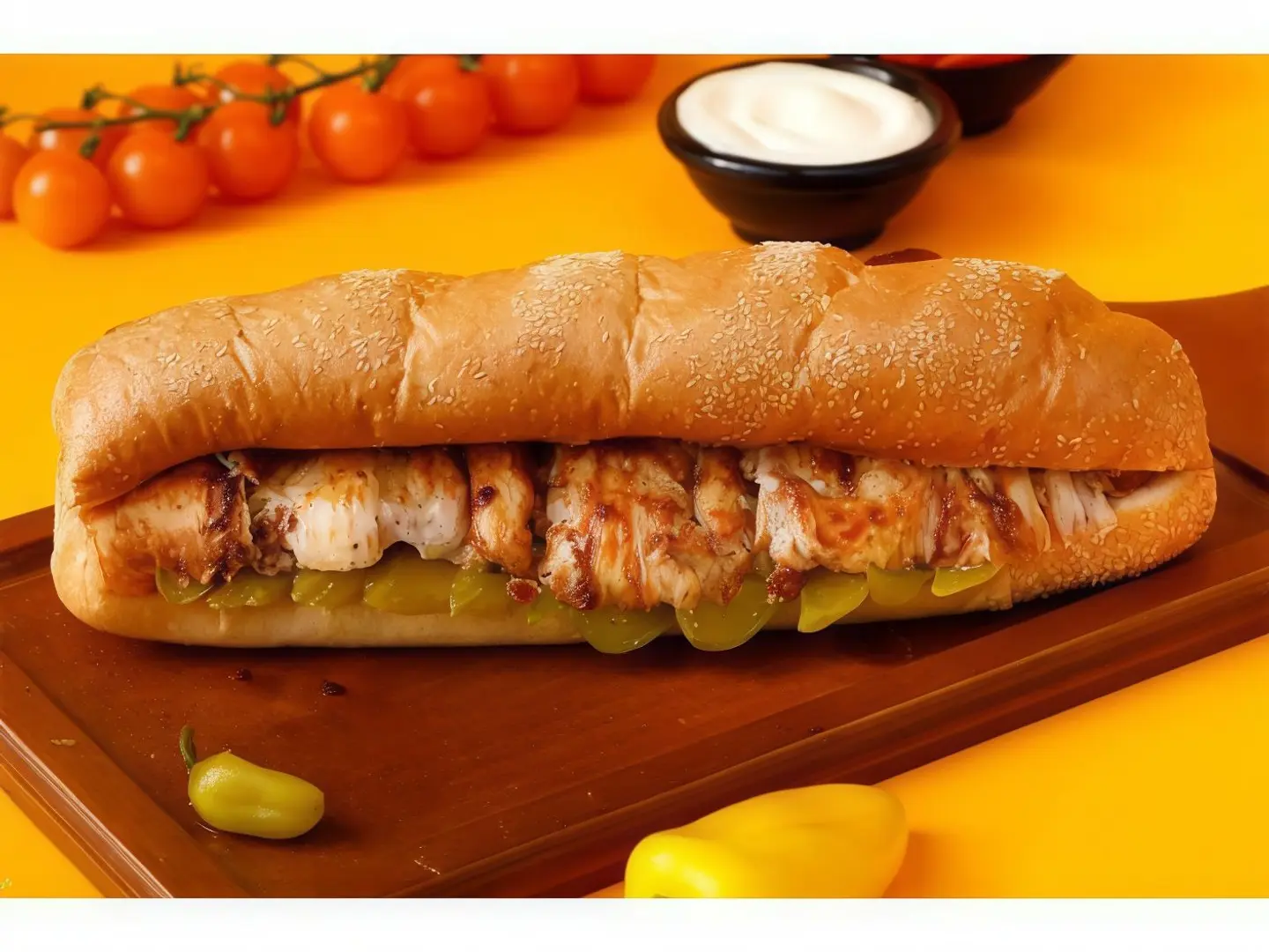 ساندويتش شاورما فرنسي