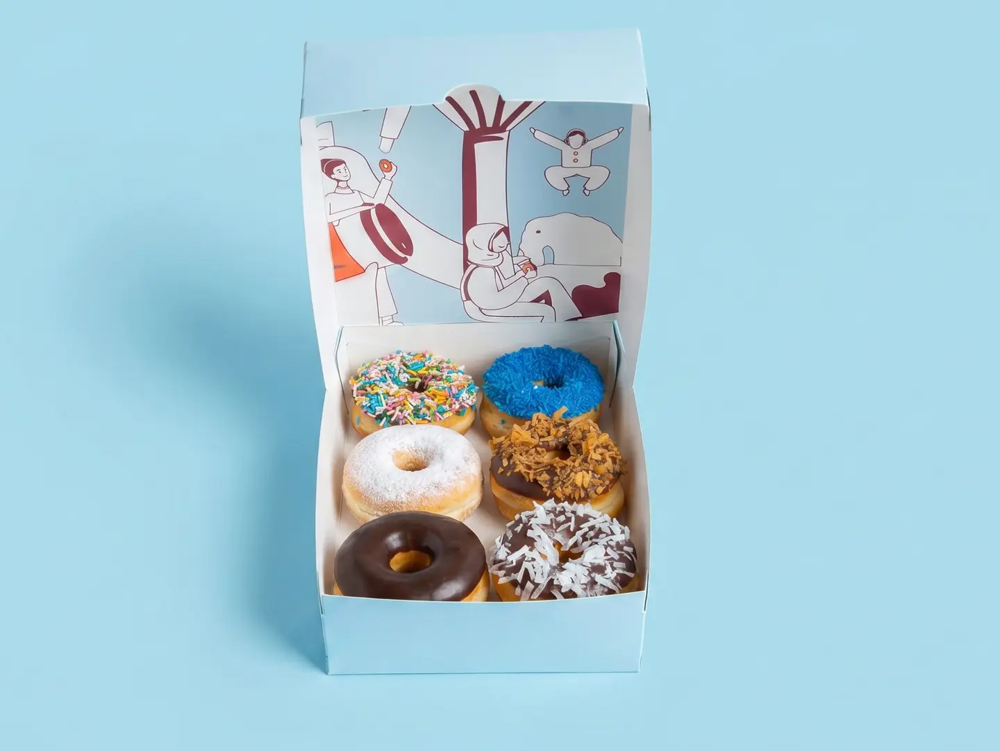 Box Of 6 Baby Donuts