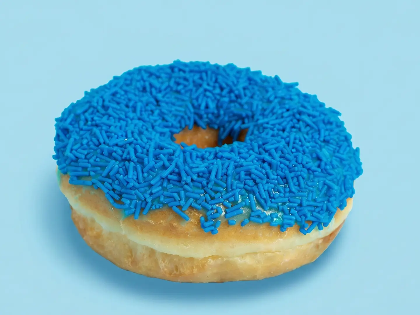 Blue Sprinkle Donut