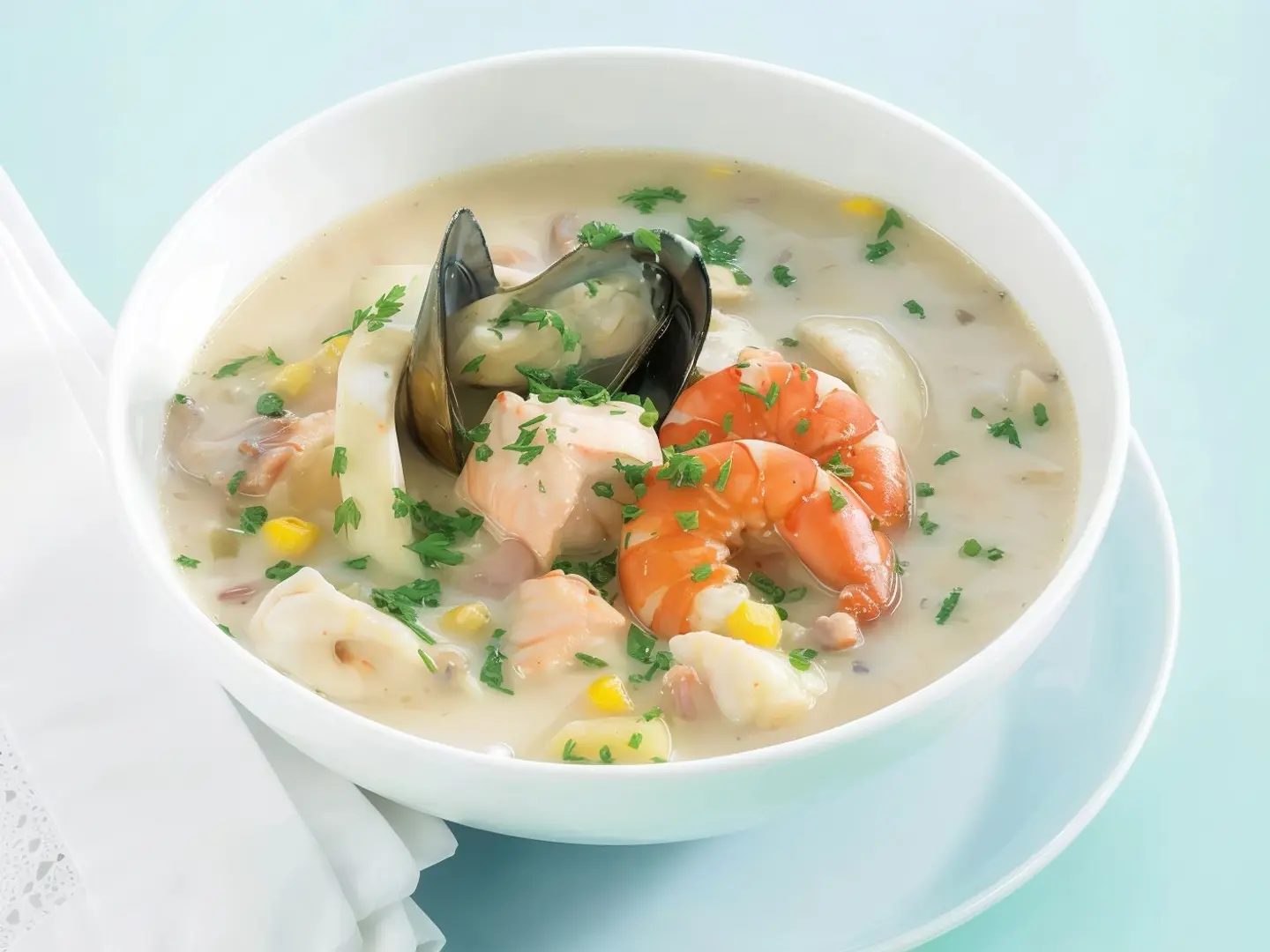 شوربة ثمار البحر