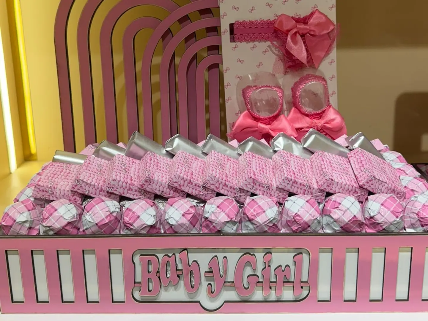 Baby Girl Belgium Chocolates With Accessories