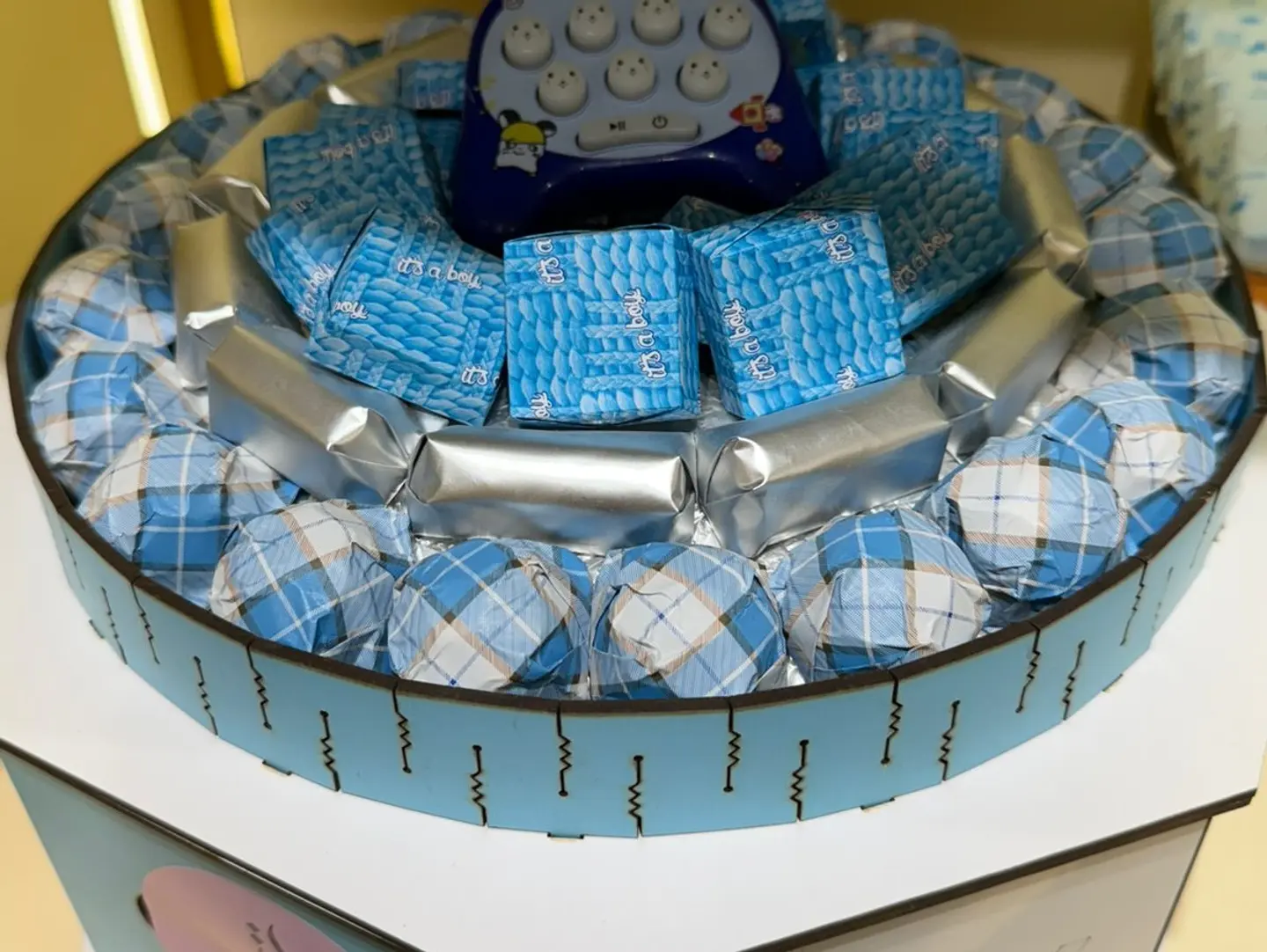 Baby Boy Belgium Chocolates With Toy