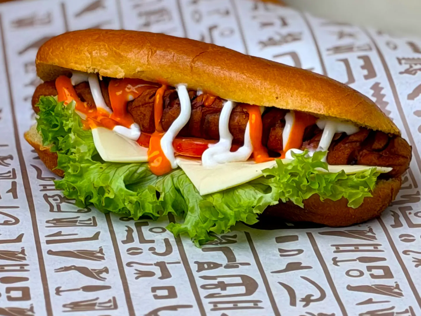 ساندوتش هوت دوج لحم