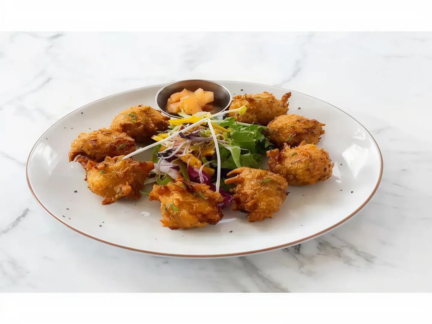 لقيمات المانجو المقرمشة