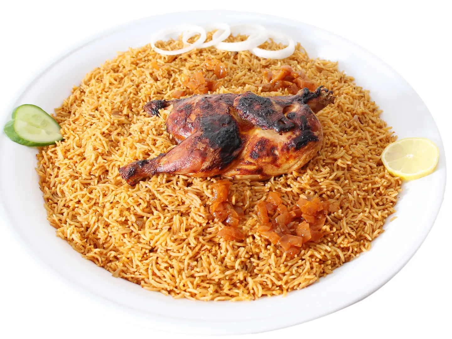 كبسة حساوي دجاج نص حبة