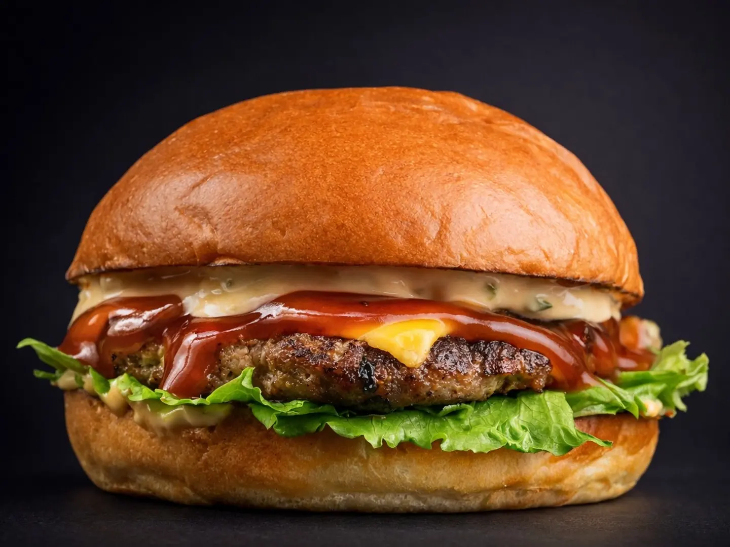 Beef Burger Meal With Fries