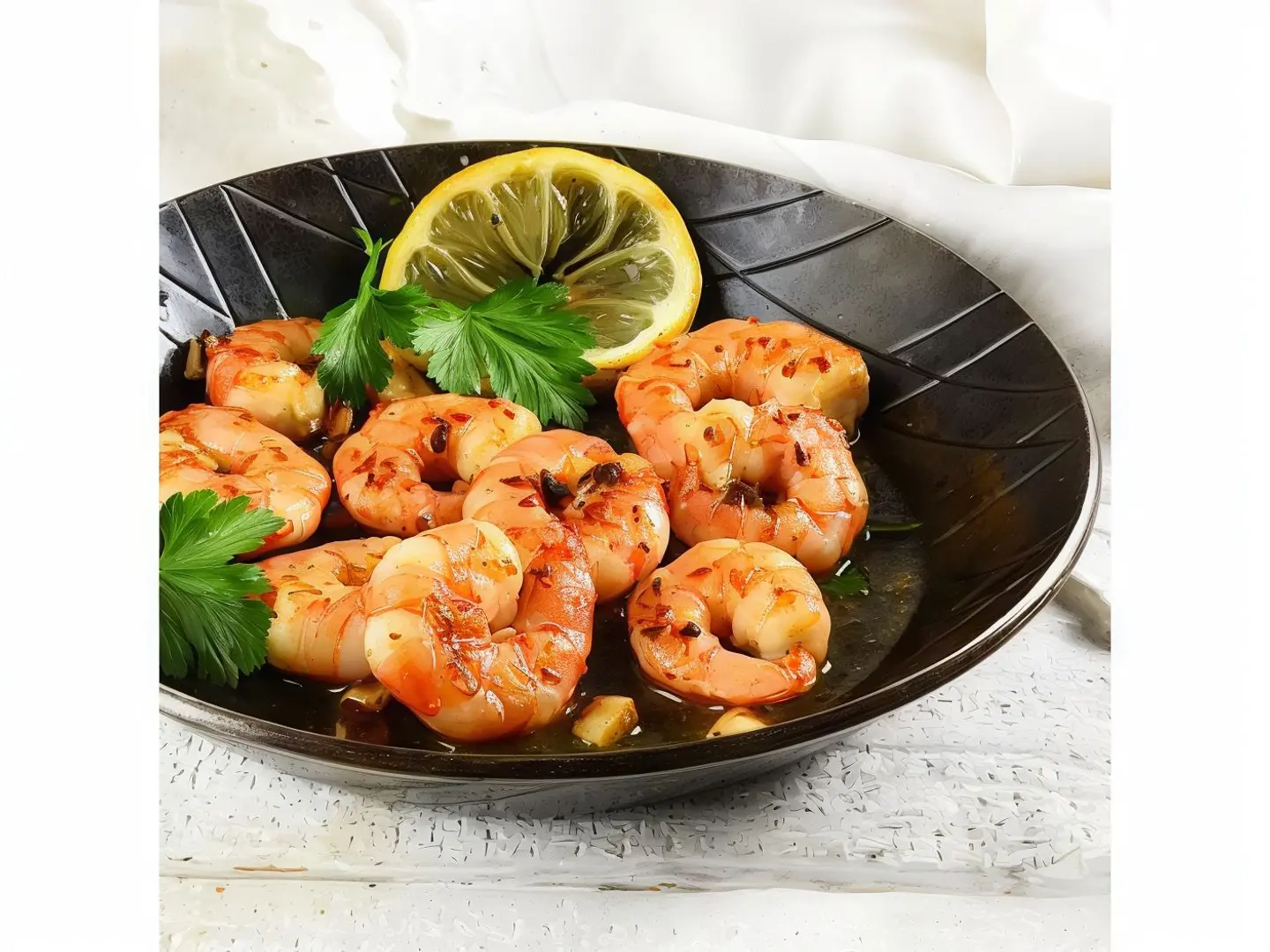 Pepper Garlic Butter Prawns