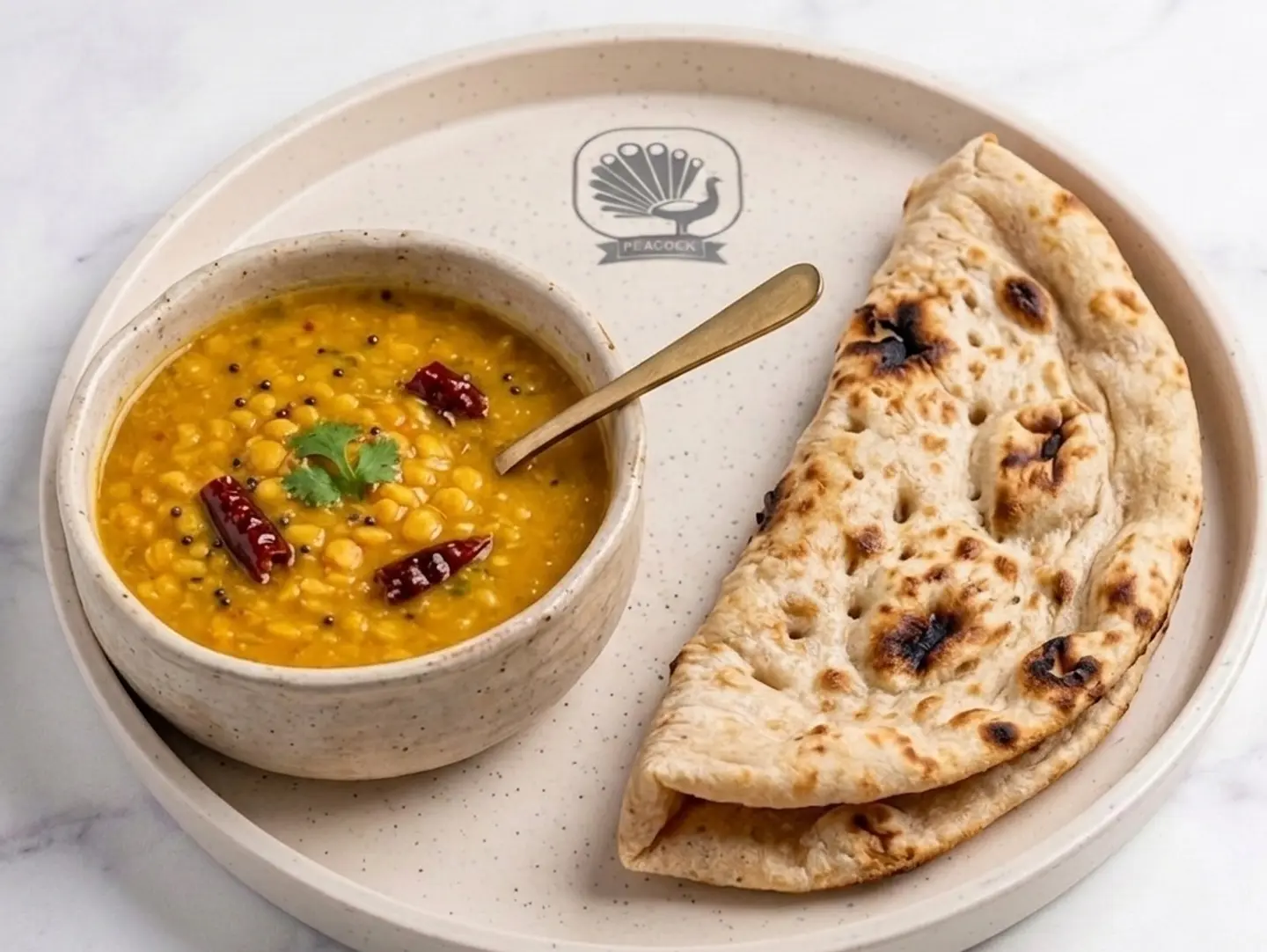 Daal & Tandoori Bread (2 Pcs)