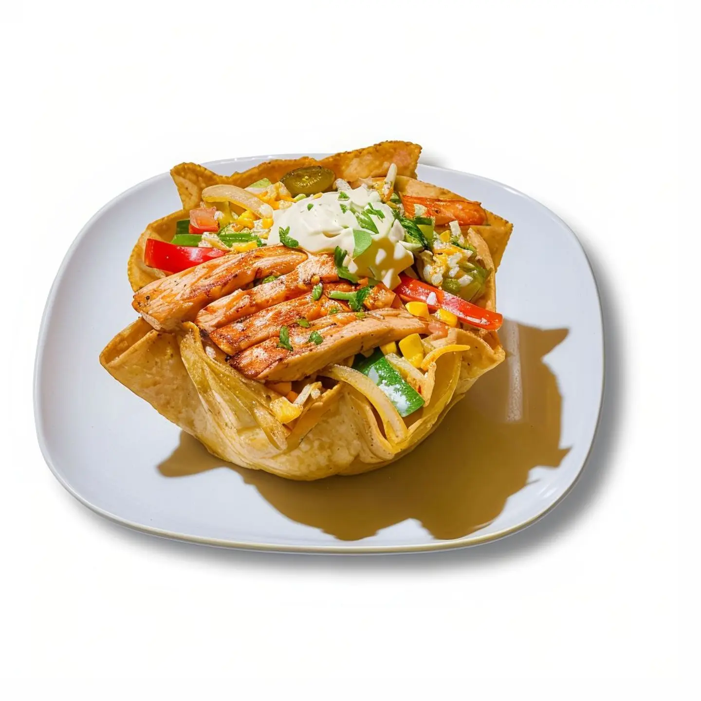 Chicken Fajita Taco Salad