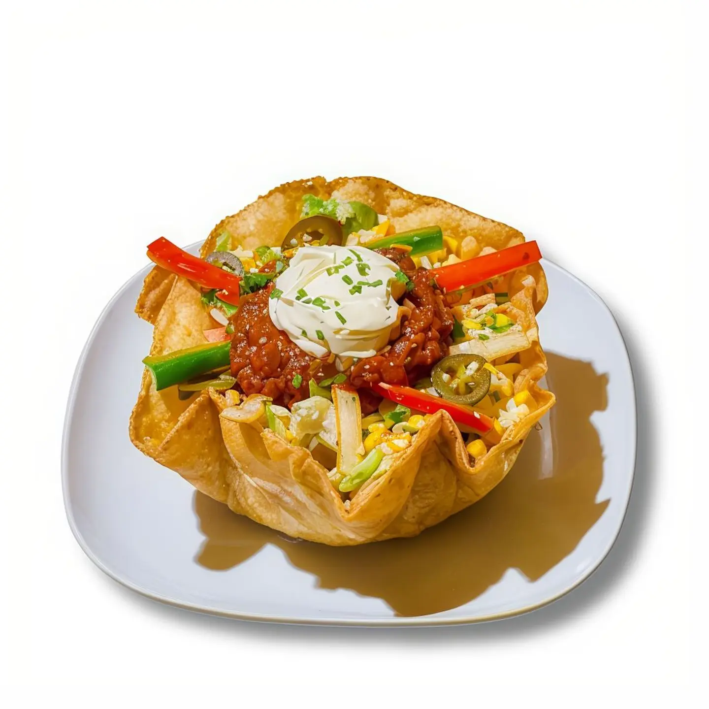 Chili Beef Taco Salad