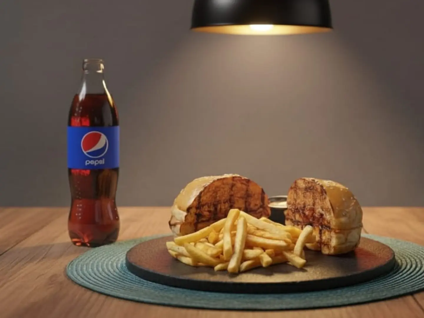 وجبة برجر لحم