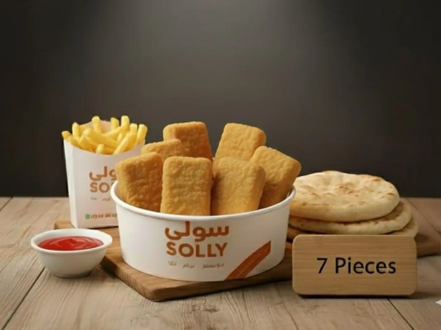 دجاج مسحب (7 قطع)