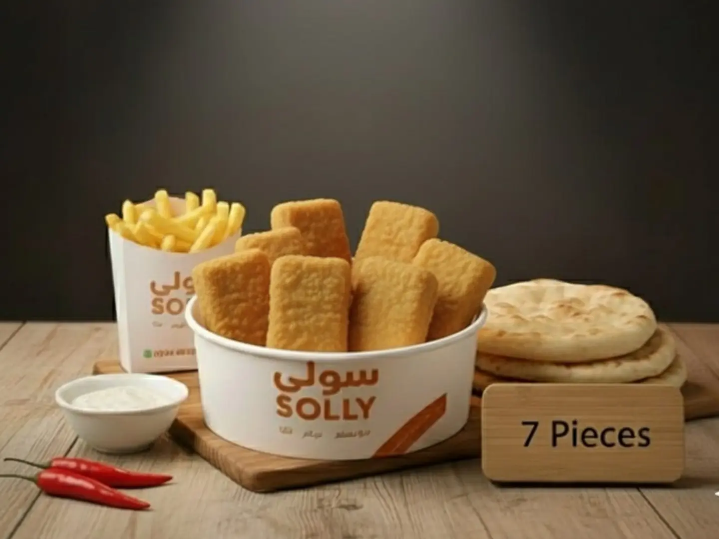 مسحب دجاج حار (7 قطع)