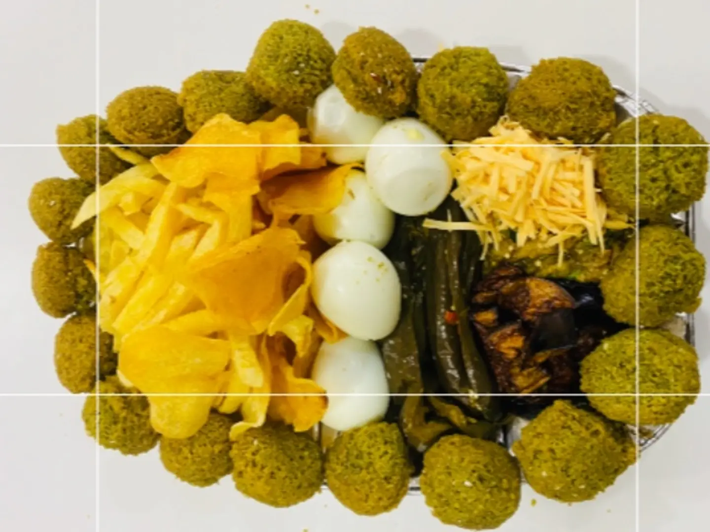 صحن فلافل مشكل كبير