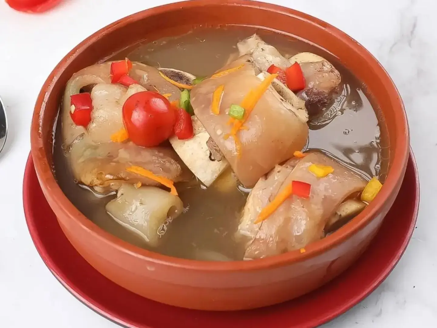 شوربة كوارع مخلية