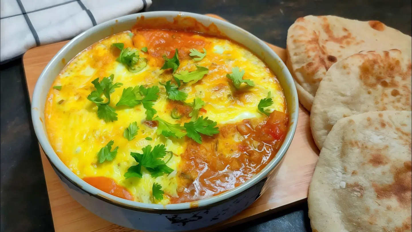 فول بالبيض والتونه