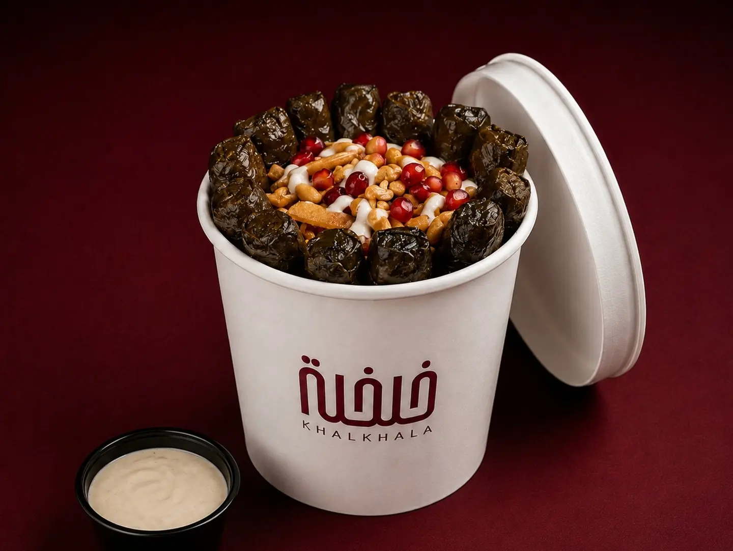 Cup Of Vine Leaves With Musakhan