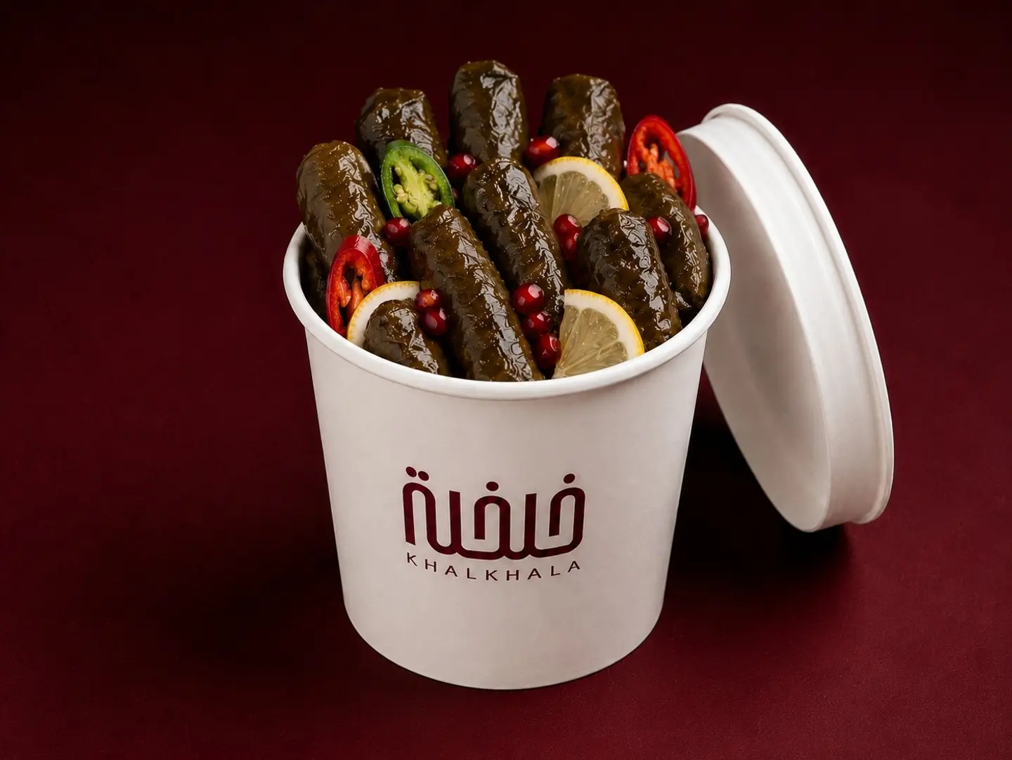Cup Of Stuffed Grape Leaves