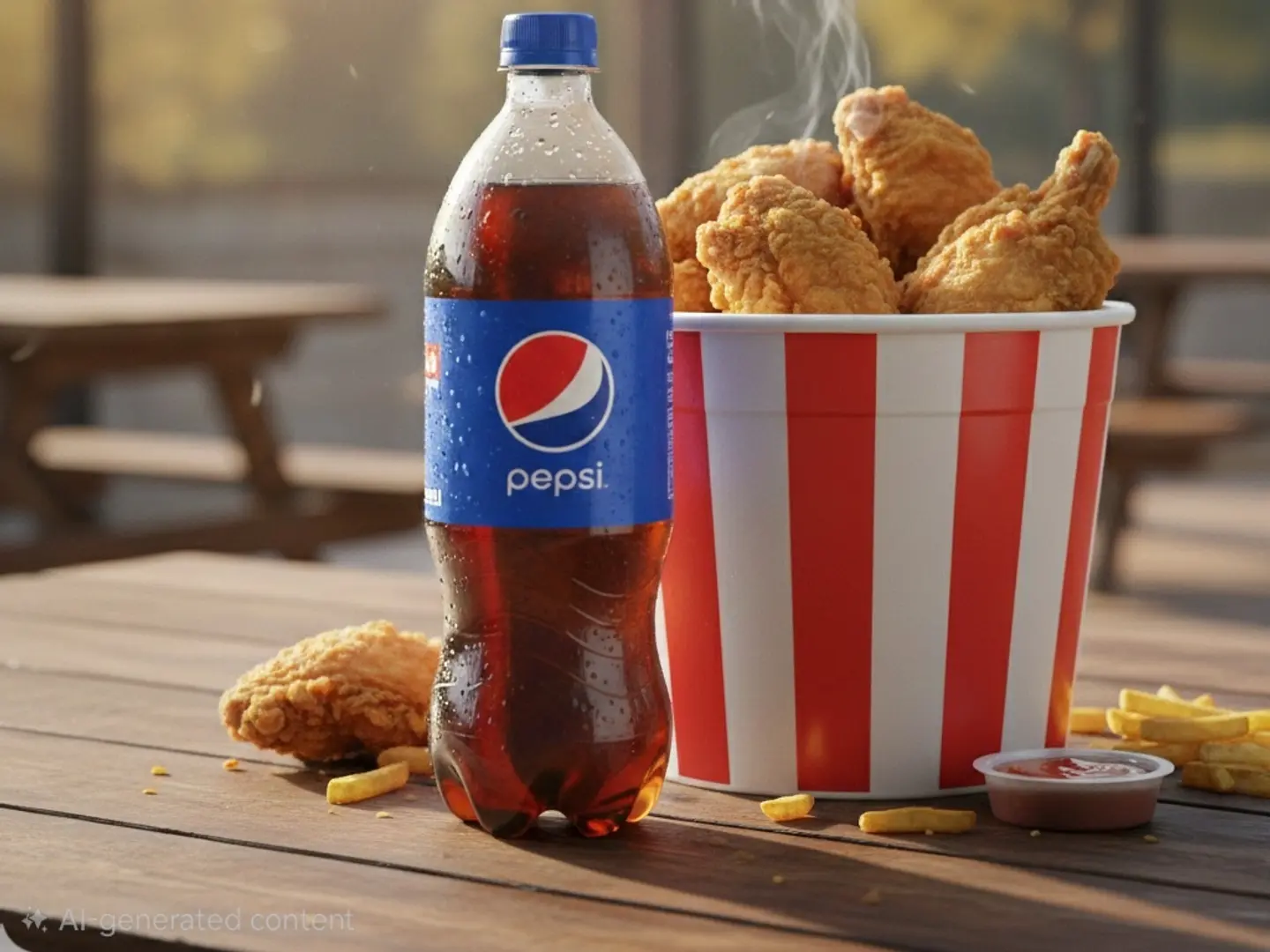 ٢٠ قطعة بروستد مشروب ٢ لتر