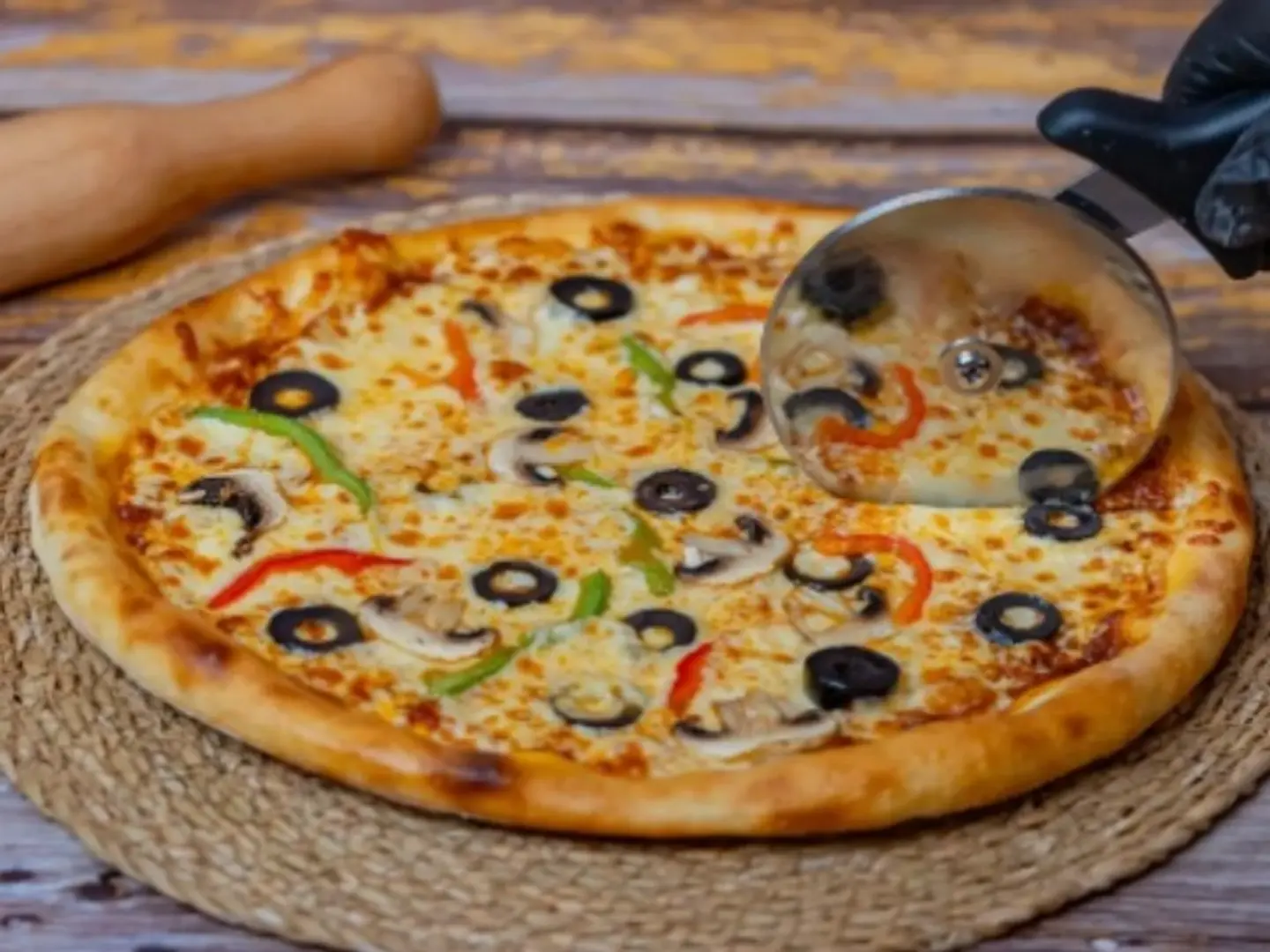 بيتزا خضار صغير