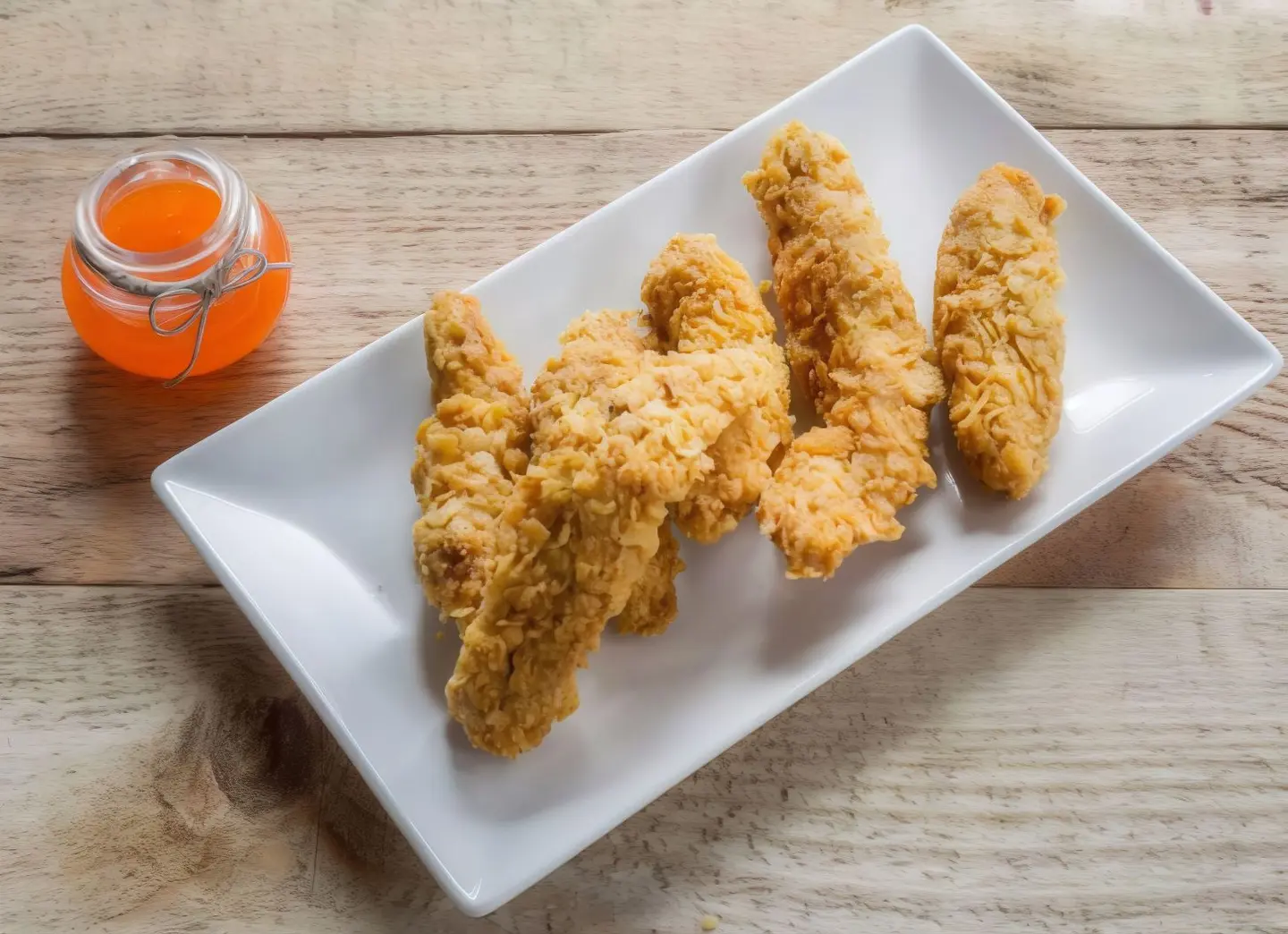 صحن اصابع دجاج وتوست