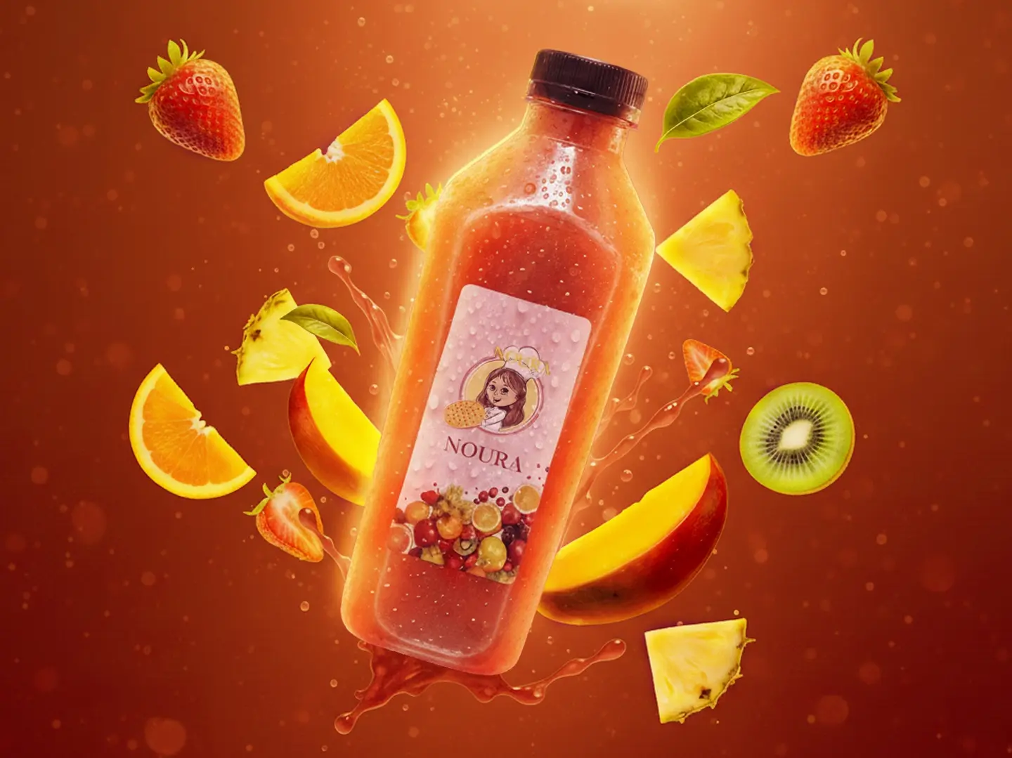 جالون عصير كوكتيل طازج